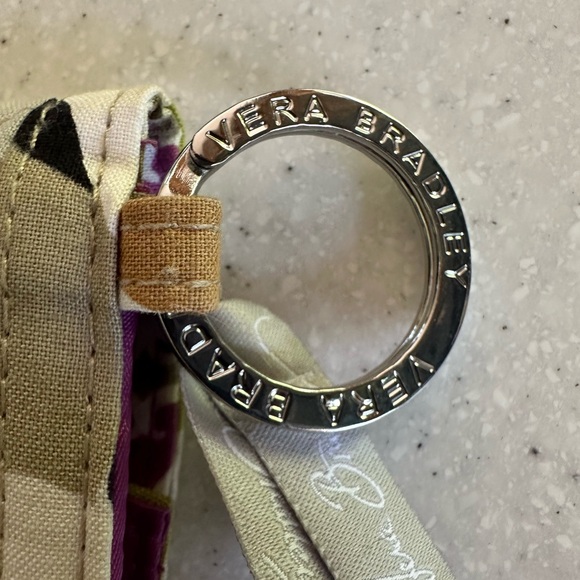 COPY - Vera Bradley Wallet ID Holder & Change Purse. Like New. Purple and green. - Picture 3 of 10